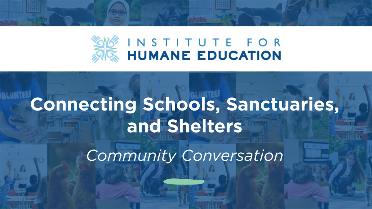Institute for Humane Education: Connecting Schools, Sanctuaries, and Shelters: Community Conversation